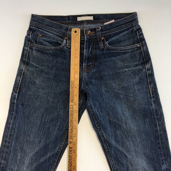 The Unbranded Brand Skinny Fit Selvedge Button Fly Jeans 30 - Picture 10 of 11